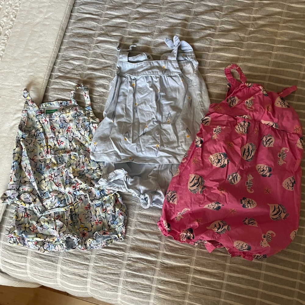 Three 18 month summer girl outfits
